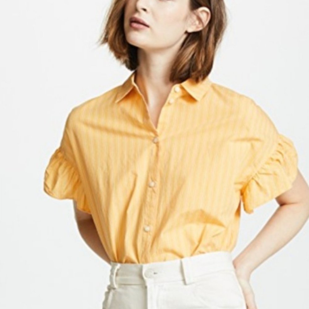 Madewell Central Striped Shirt Golden (XXS)